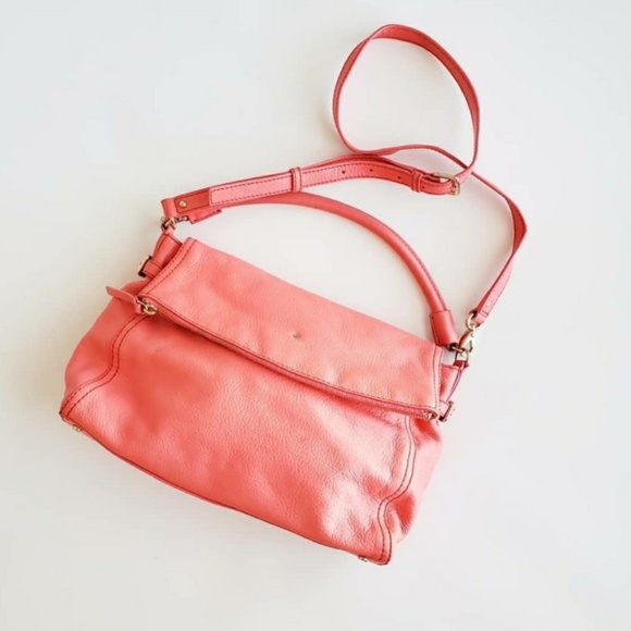 Kate Spade Handbags - Kate Spade Coral Top Handle Foldover Zip Crossbody